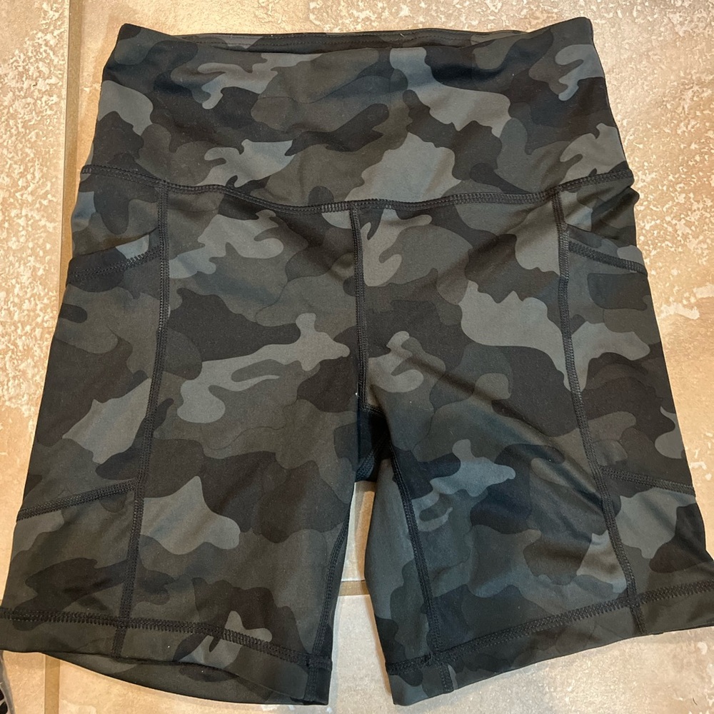 Camo Biker Shorts
